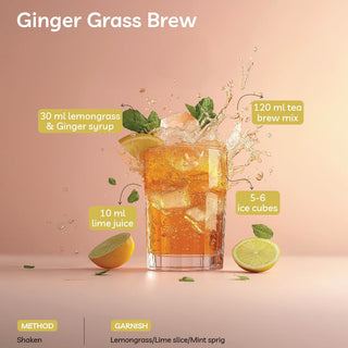 Ginger Grass Brew- Lemongrass & Ginger Syrup