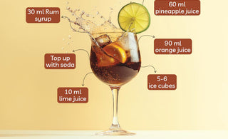Malibu Rum Punch- Rum Syrup