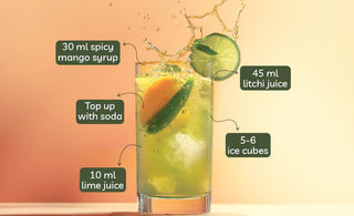 Litchi mango Spice- Spicy Mango Syrup