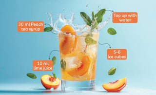 Peach Iced Serenity- Peach Ice Tea Syrup